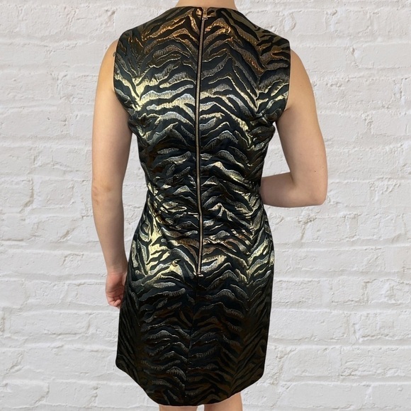 Roberto Cavalli stunning gold & black print dress - Picture 4 of 11